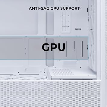 Lian Li Lancool 207 Mid-Tower Case | Premium ATX/mATX Gaming PC Case | Tempered Glass | Optimal Airflow White Case