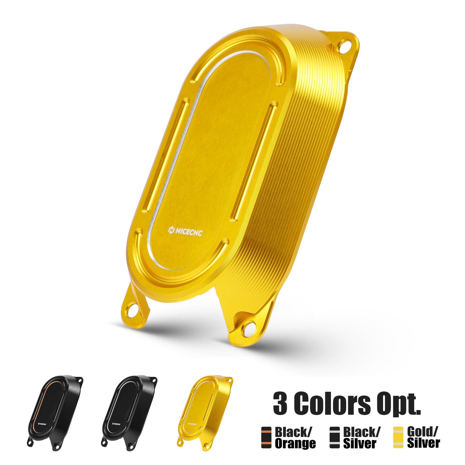 NICECNC Copertura per corpo acceleratore oro in alluminio CNC compatibile con Harley CVO Tri Glide FLHTCUTGSE 2020-2022, Road King Special FLHRXS 2017-2024, ricambio per 14420029, vedi accessori