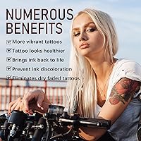 Vista 11 de Tattoo Aftercare Butter Balm, 2.6 oz, Old & New Tattoo Moisturizer Healing Brightener para mejorar el color, crema de tatuaje orgánica natural