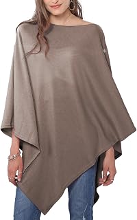 Versatile Women's Shawl Wrap – Soft Knitted Poncho Cape Scarf for Fall Winter