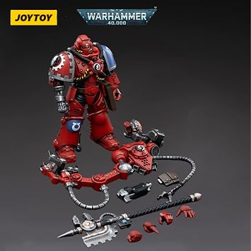 JOYTOY Warhammer 40,000 1/18 Action Figure Ultramarines Primaris Techmarine Collection Model Birthday Gifts 7.8Inch