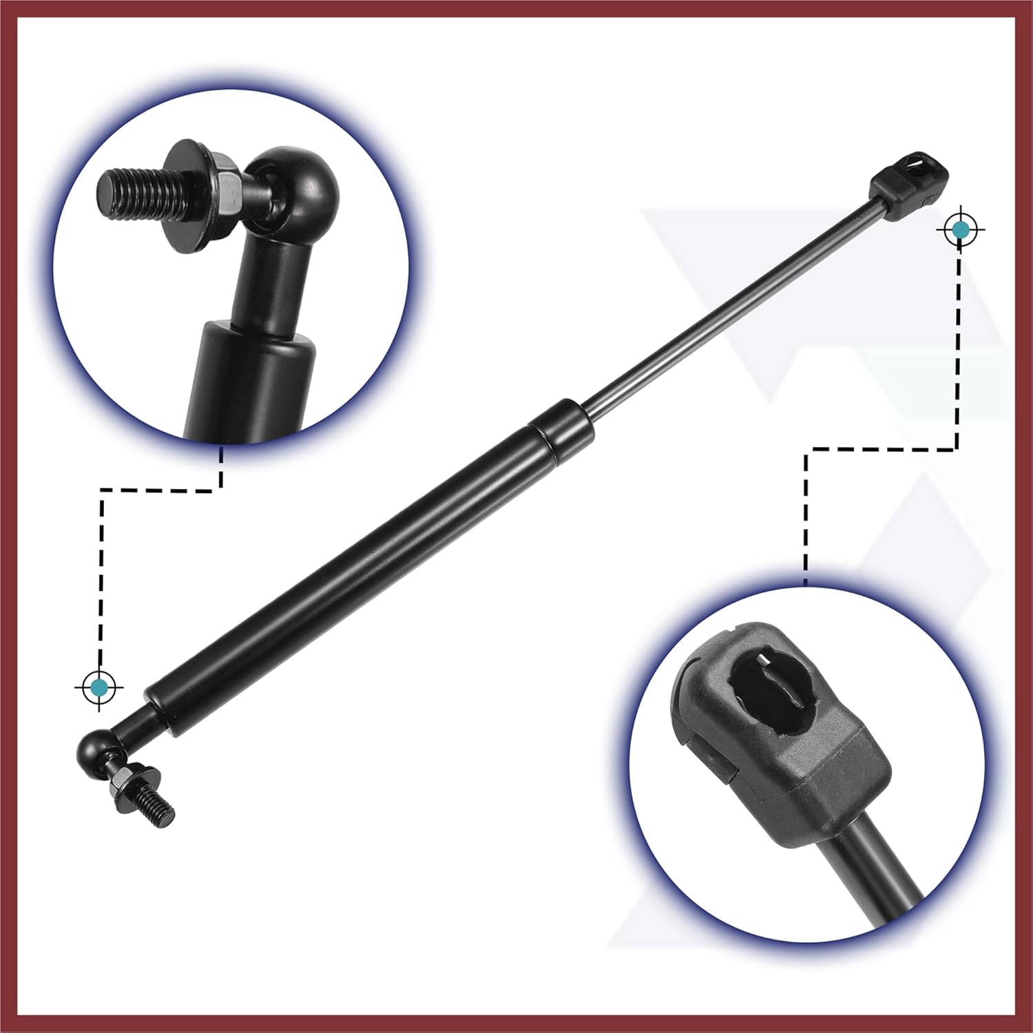 2 Pcs Front Hood Lift Supports Struts Shocks Gas Spring for Ford for Mustang MK6 2015-2020 Black Replace Parts