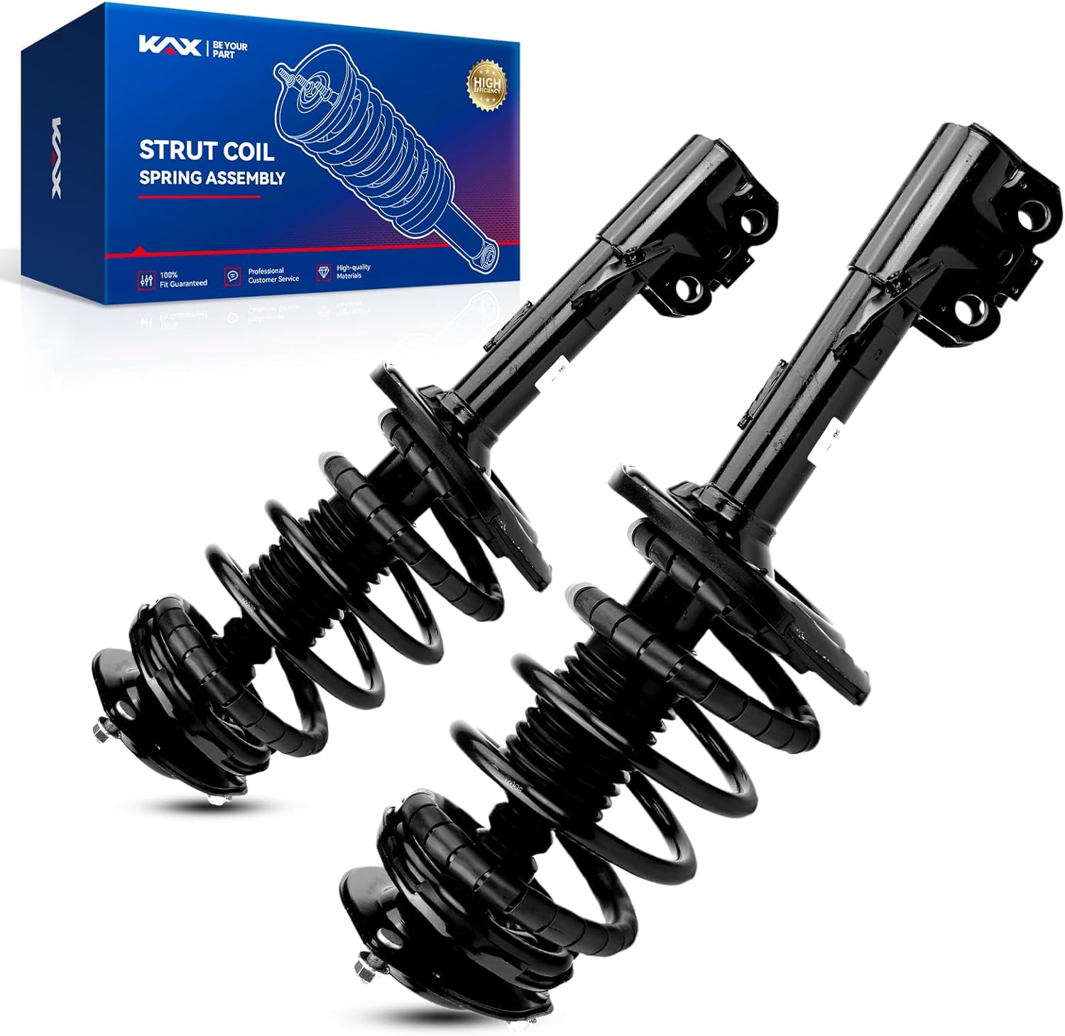 KAX Struts Coil Spring Shock Absorber Assembly Front for Toyota Avalon 2006-2012, Heavy Duty Load Bearing 5000lbs, OE Replacement 272307/272308