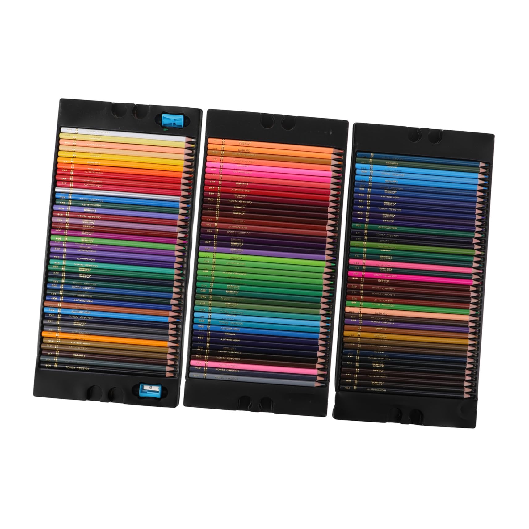 120 pièces Crayons de Couleur Huileux Assortis Boîte Transparente Couleurs Crayons de Dessin pour Adultes et Garçon Fille Mines Hexagonales Résistantes et Durables Set Artistique