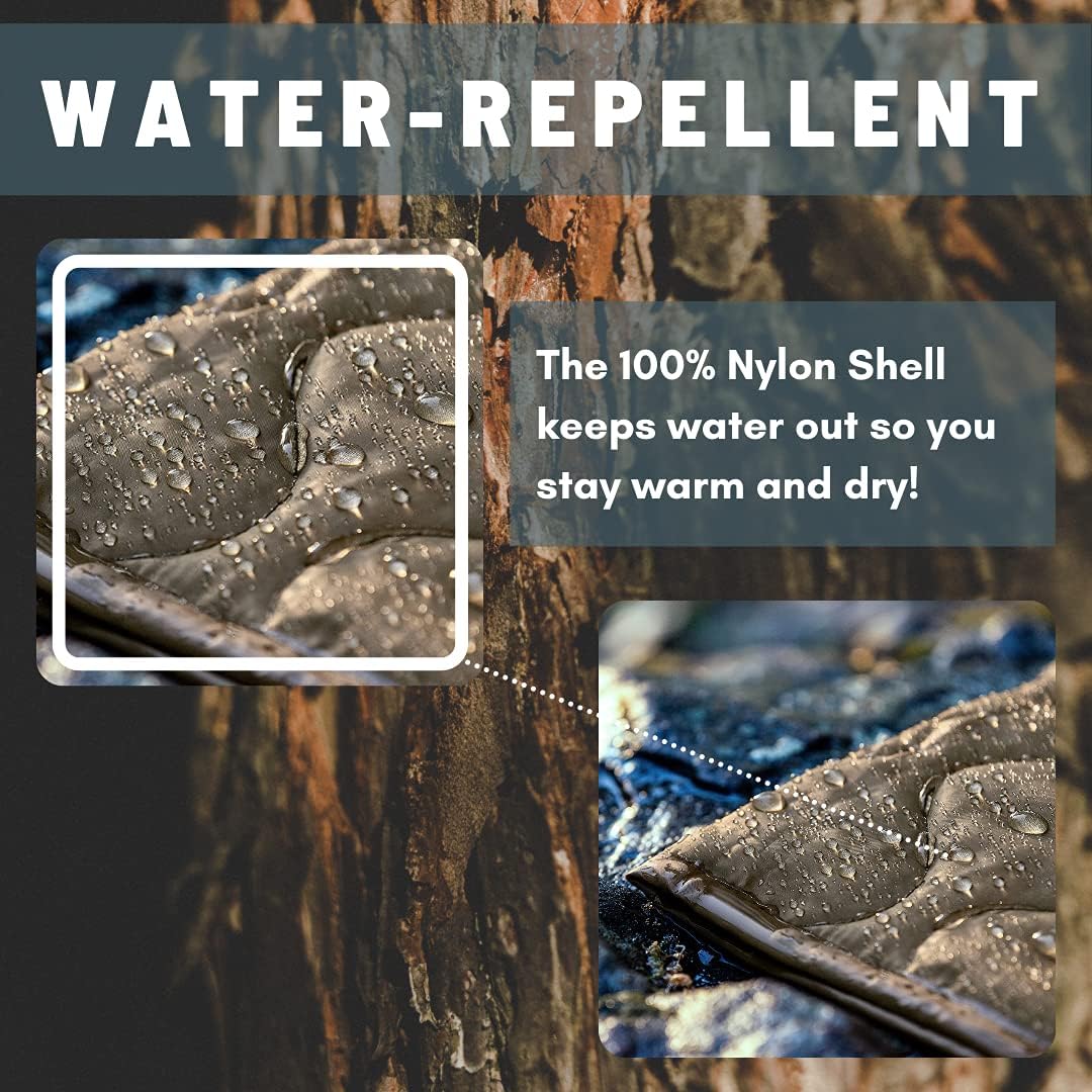 M MCGUIRE GEAR Military Woobie Poncho Liner, Nylon Ripstop Shell, Polyester Insulation, Sleeping Bag, Blanket, Made in USA (Tan 499)