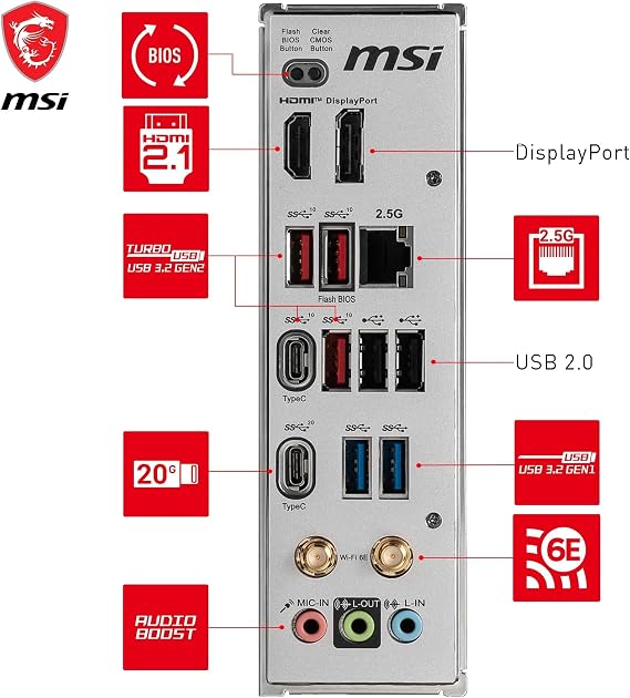 MSI B650M Project Zero AM5 Soket DDR5 7600(OC) MHz mATX Anakart