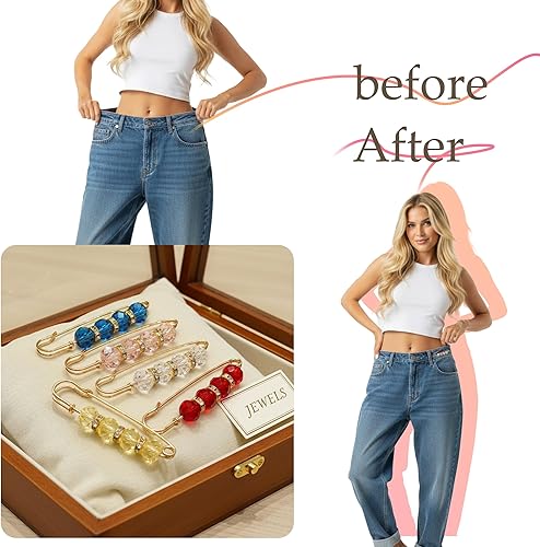 Miniatura 5 de 10 broches de CTCTBSJO Weater Chal Clips de cuello de chal, alfileres para camisa, clips de camisa vintage, pin de seguridad para mujeres y niñas,