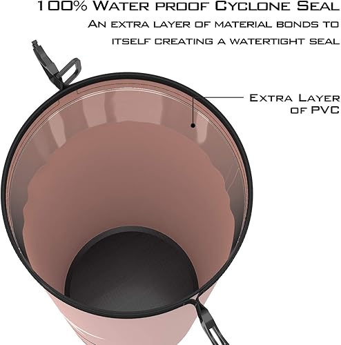 Miniatura 4 de KastKing Cyclone Seal - Bolsa seca 100% impermeable con funda para teléfono, bolsillo frontal con cremallera, perfecta para playa, pesca, kayak,