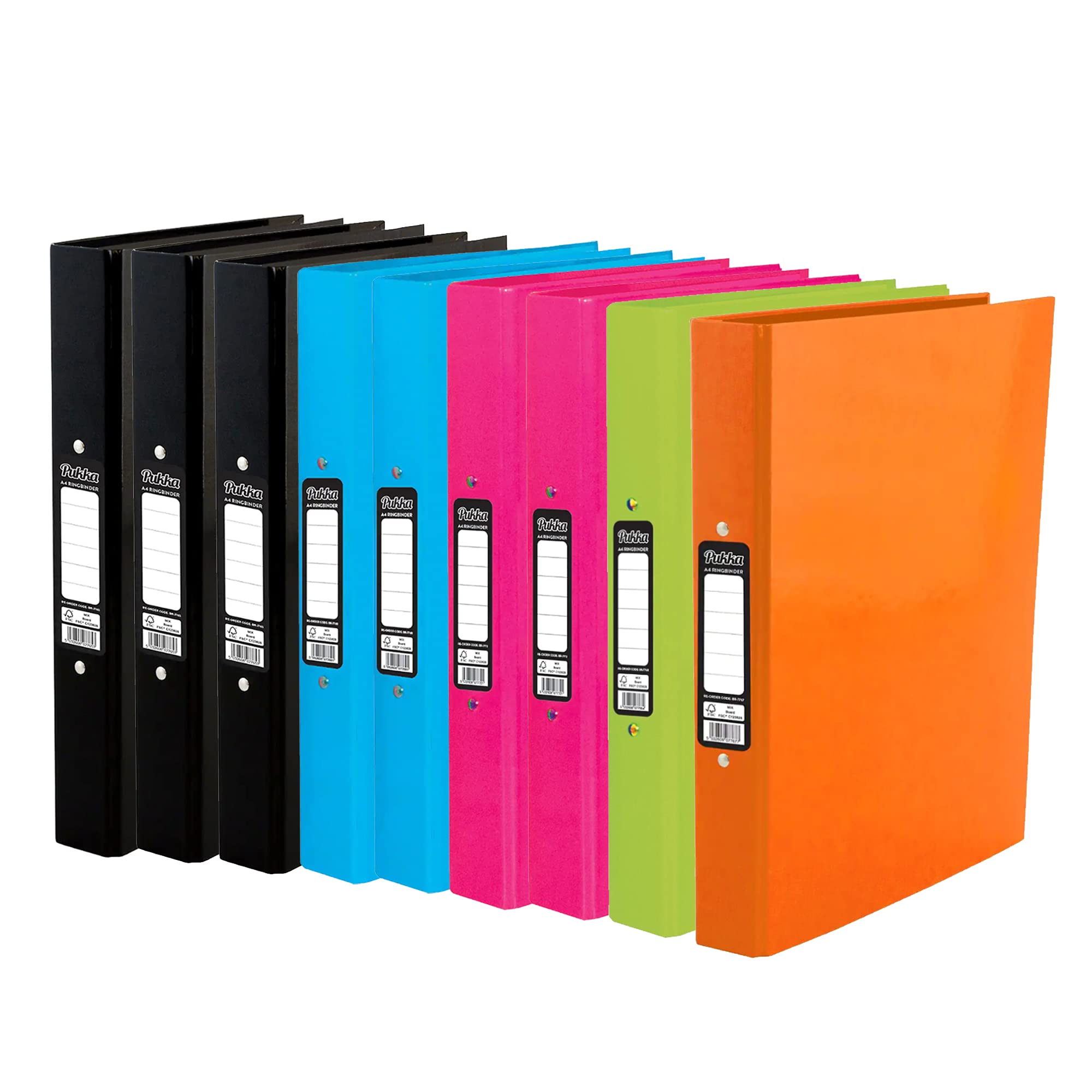 Sponsored Ad – 10 x Pukka A4 Glossy 2-Ring Binder Files School Work Office 40mm Spine File Organiser (Assorted)