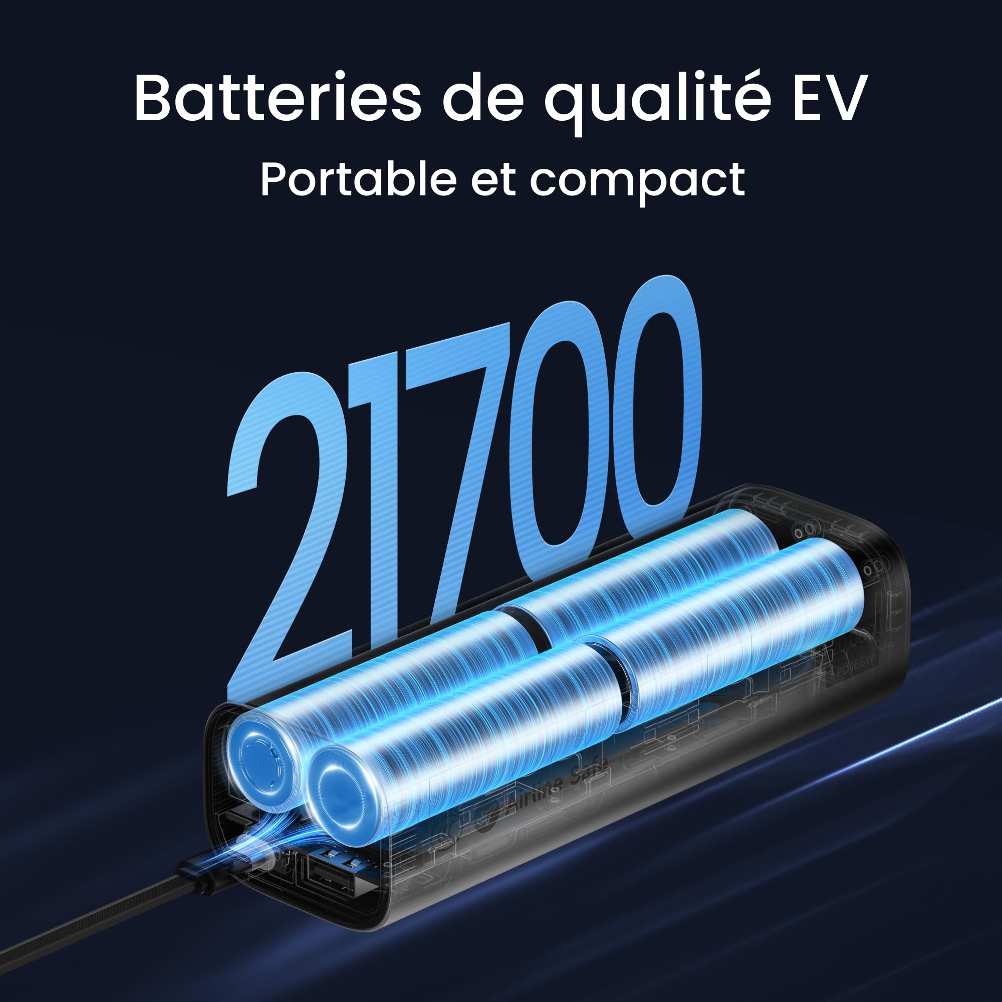 SHARGE Batterie Externe 20000mAh 165W,Charge pour Ordinateur Portable