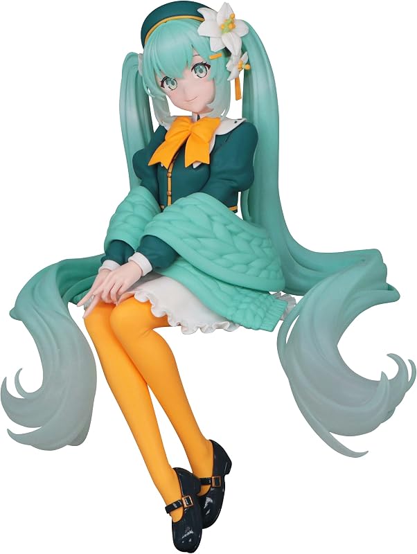 Furyu Hatsune Miku PVC Noodle Stop Flower Fairy Lily Statue 14cm, Black