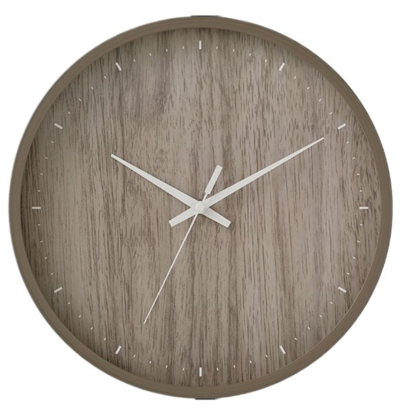 Mq5rB8u1 Living Room Scandinavian style clock with battery powered silent operation mix and match Clear and easy to read(Coffee brown)