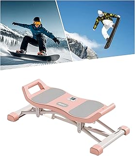 Indoor Simulated ski Machine, Foldable Ski Machine,Wind Resistance Waist Training Ski Simulator,Balancing Machine for Full Body Workout