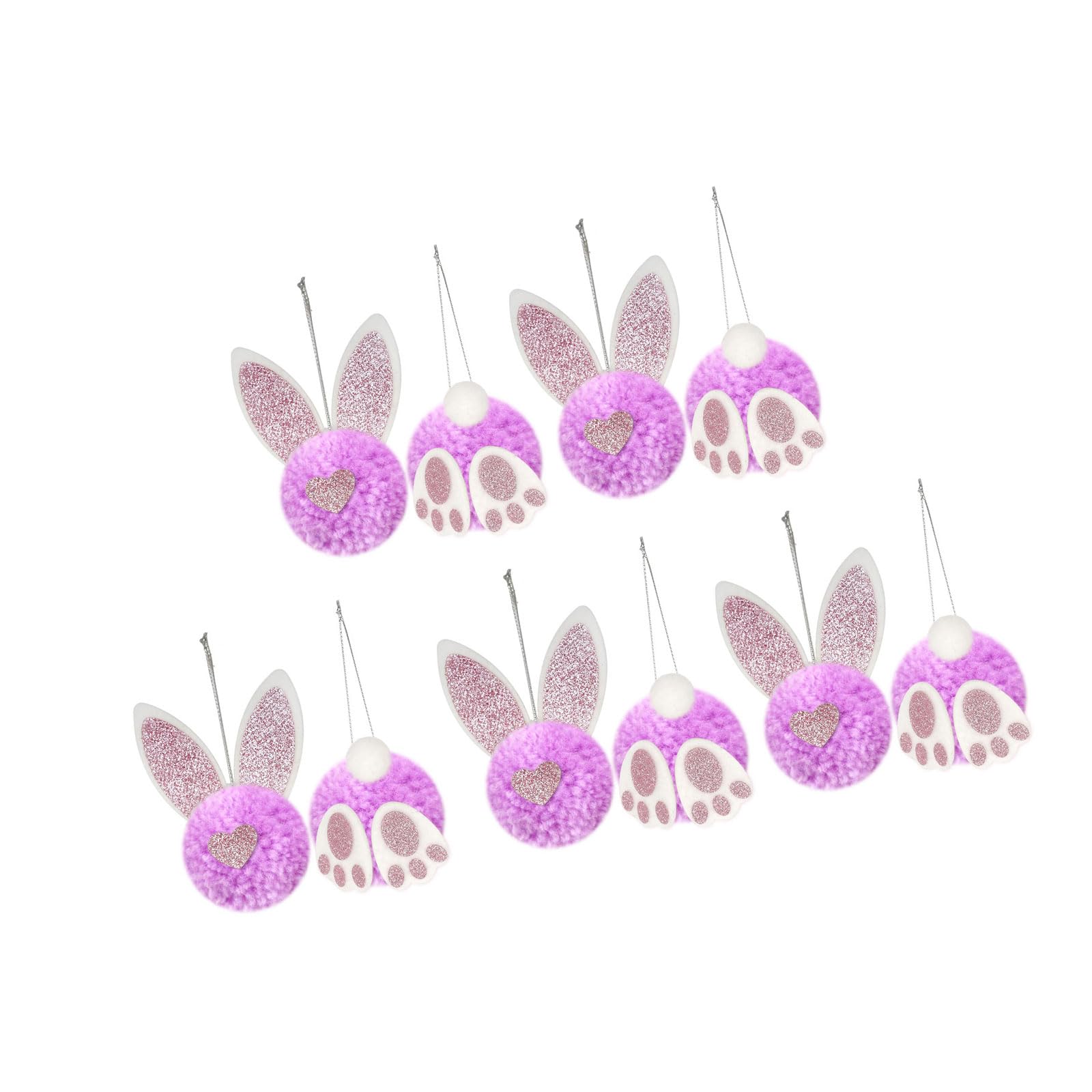 Uitndvyte Decorative Rabbits Butt Ears Hanging Accessories Easter Decoration Spring Party Supplies Seasonal Home Accessory Easter Hanging Decoration