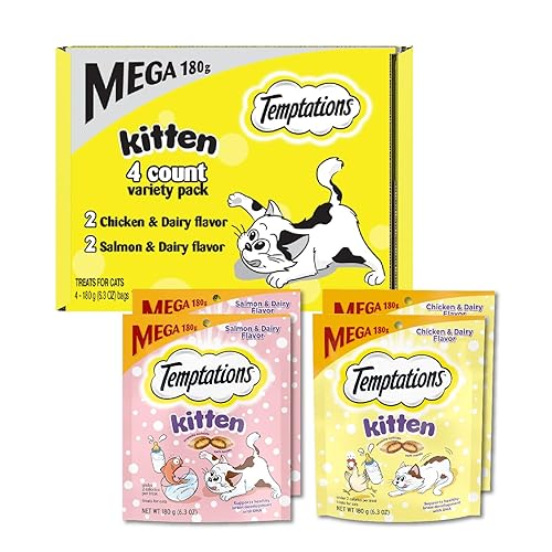 Temptations Kitten Treats Classic Crunchy and Soft Cat Treats Variety