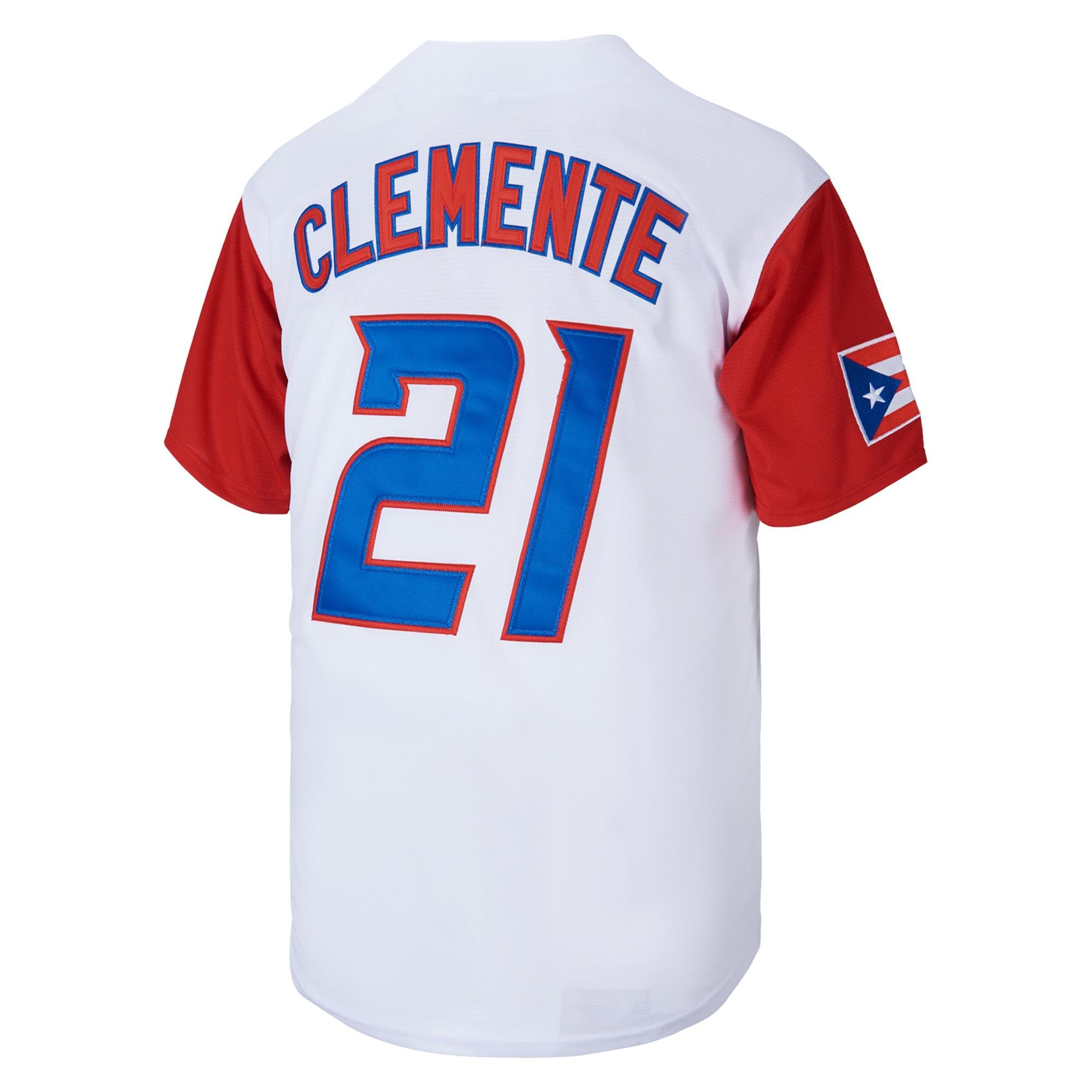 Kekambas #21 Roberto Clemente Puerto Rico World Game Classic Mens Baseball Jersey Stitched