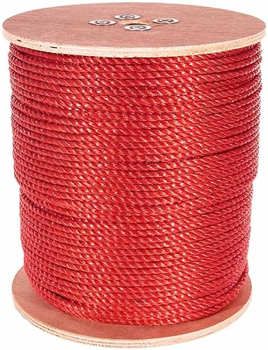 Cuerda de polipropileno trenzado Golberg, 14, 516, 38, 12, 58, 34, 1, 1-14, 1-12 y 2 pulgadas de diámetro, longitud de 10 a 1200 pies, resistente a