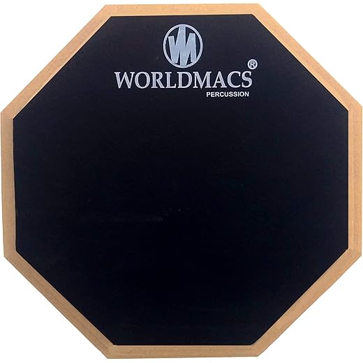 WORLDMACS 8 Inch Two Sided Drum Pad + Bag