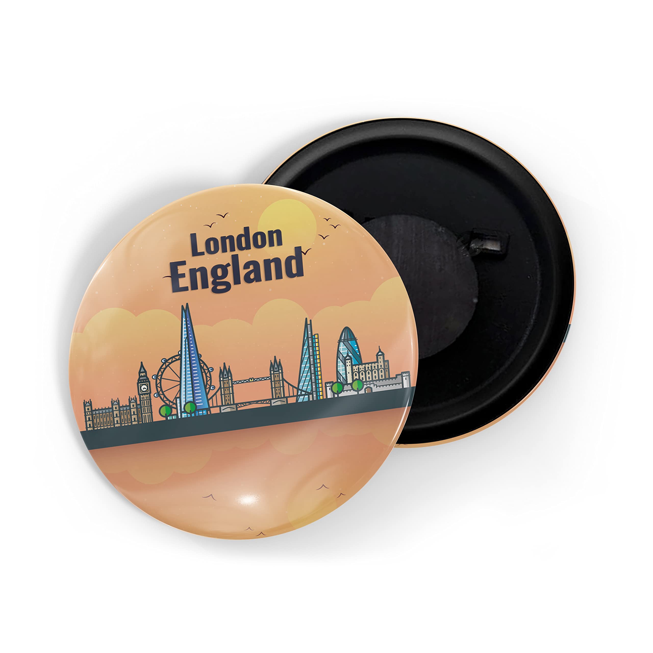 dhcrafts Fridge Magnet Orange London England Glossy Finish Design Pack of 1 (58mm) (B09RKP4JMJ) Amazon Price History, Amazon Price Tracker