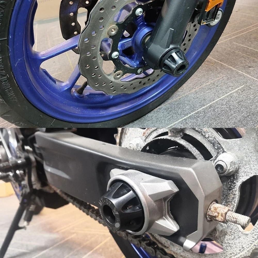 for YA&MAHA Tracer 9GT MT-09 2021-2024, Crash Guard, Frame Slider Wheel Slider Front Rear Axle(F R Wheel Slider)