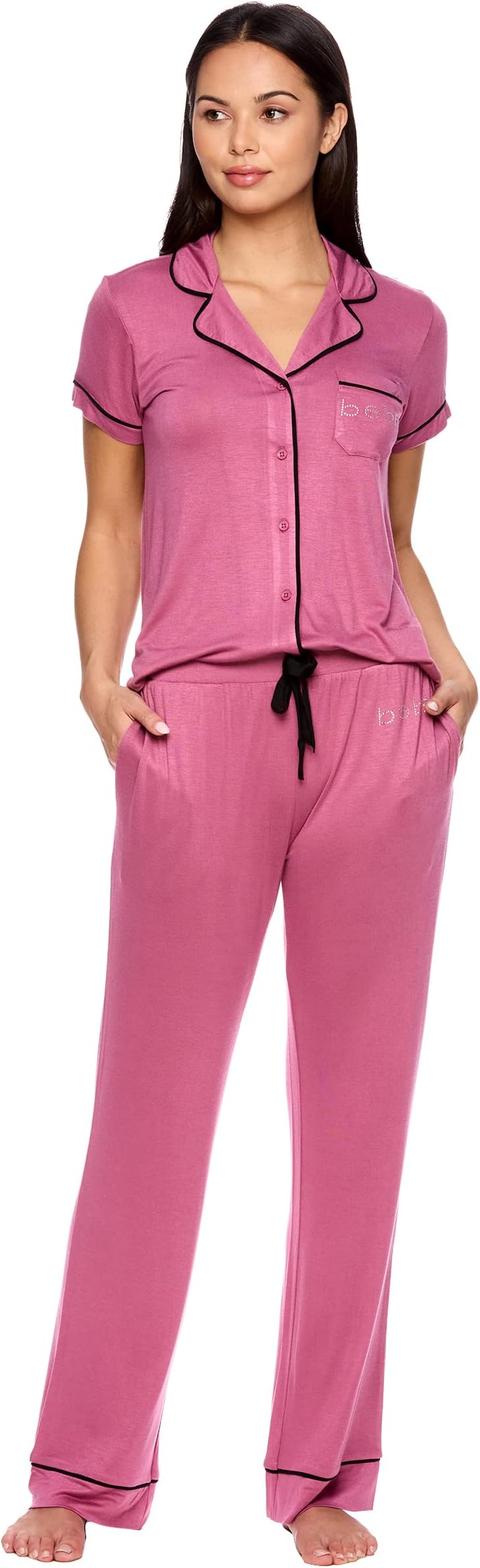 Womens Pajama Sets - PJ Set for Women - Pajamas for Women Logo - Long Sleeve Pajama Set for Women