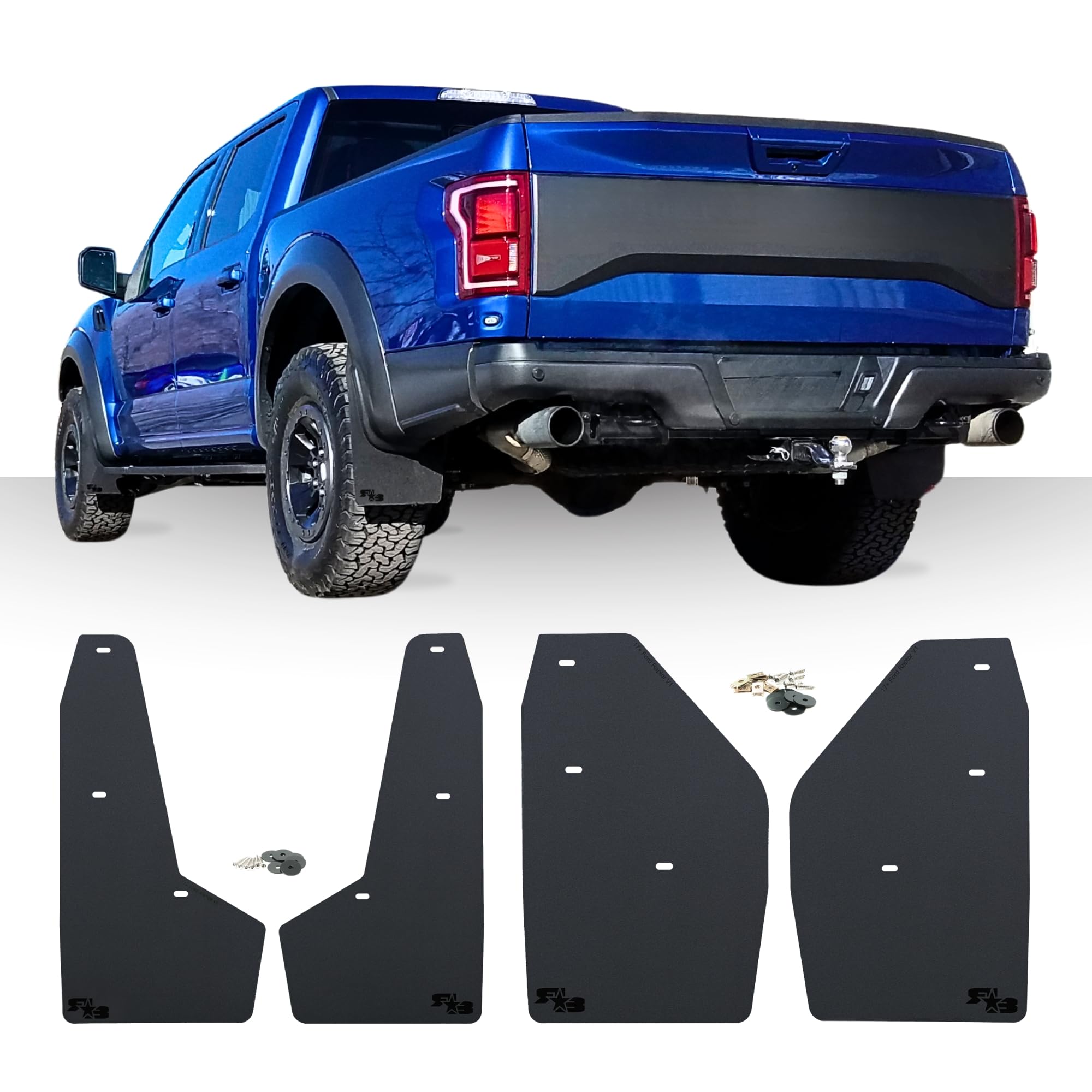 Amazon.com: RokBlokz Mud Flaps for 2017-2020 Ford Raptor - Set of