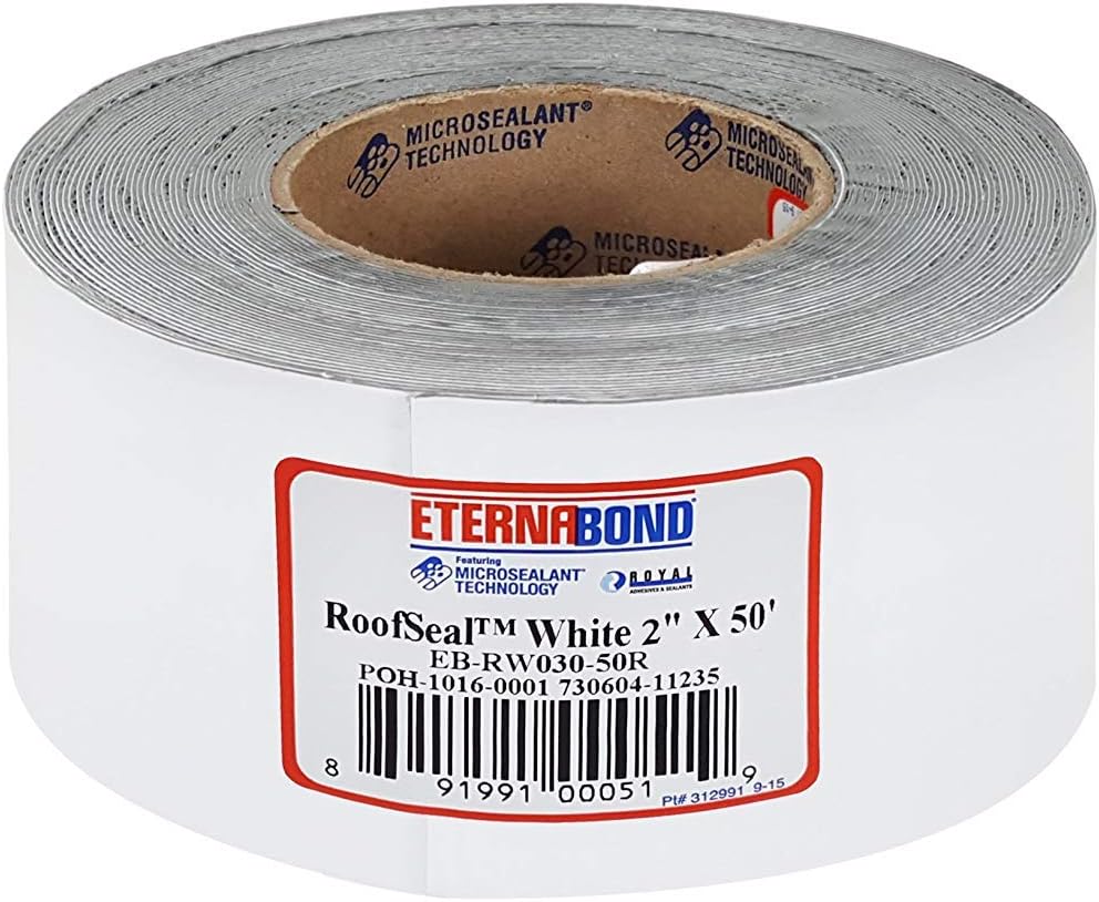 EternaBond RSW-2-50 RoofSeal Sealant Tape, White - 2" x 50'