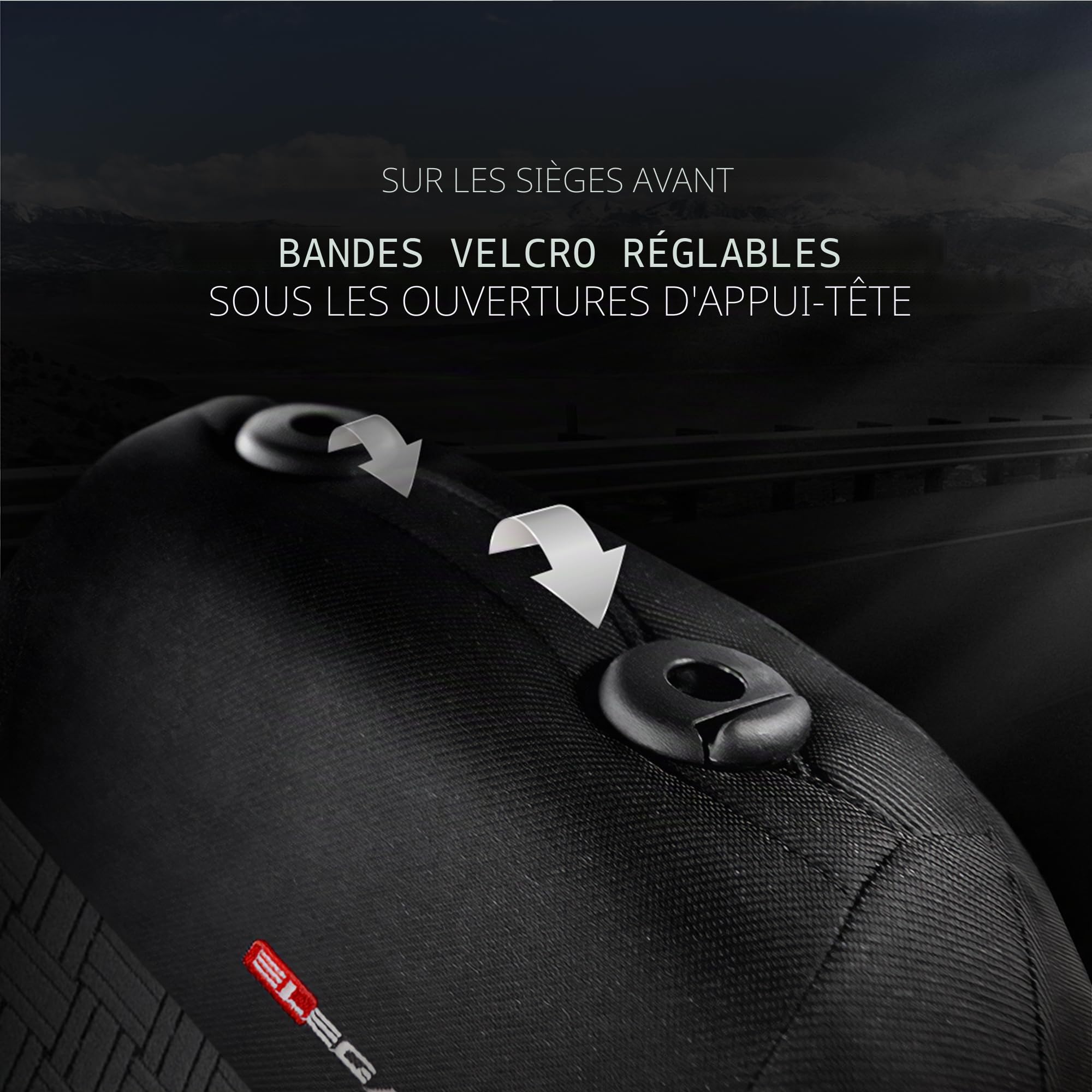MOTOS Housse Siege Voiture Universelle pour Opel Corsa, Protection de siège de Voiture avec système de Coussins gonflables Actifs, idéale pour Les conducteurs, matériau à Trois Couches