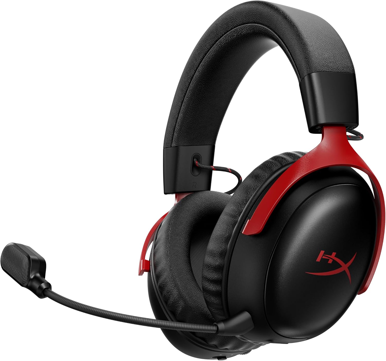 Cloud III S – Wireless Gaming Headset, 2.4GHz, Bluetooth, Battery Life up to 120 Hours 2.4GHz / 200 Hours Bluetooth, 53mm Angled Drivers, 10mm Detachable Mic, Customizable – Black/Red
