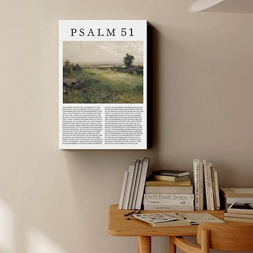 Vista 54 de Arte de pared de acuarela de Jesús, pintura en lienzo cristiano, imágenes de las Escrituras, decoración de pared, póster con versículos bíblicos