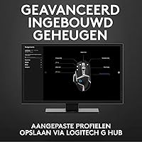 Vista 7 de Logitech G502 Lightspeed - Mouse inalámbrico para juegos, Blanco/Negro