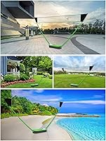 Vista 9 de Portable Badminton Net Set,Folding Volleyball Badminton Net,4 Professional Graphite Badminton Racket,8 Racket Grip Tape,4 Shuttlecocks,Family