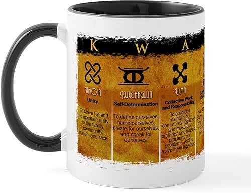 Miniatura 2 de CafePress Kwanzaa Principles - Taza de café de cerámica, taza de té, 11 onzas