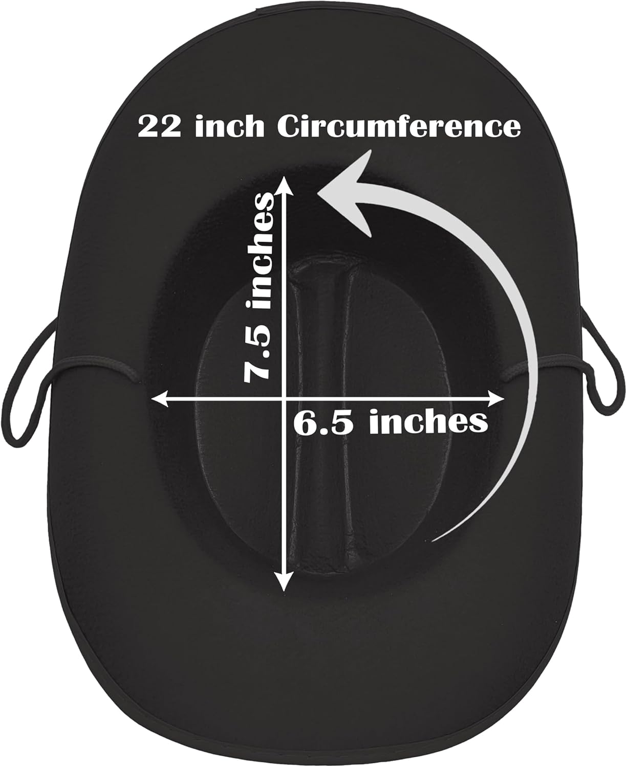 The Dreidel Company Cowboy Felt Western Hat, 22" Circumference Dress Up Costume Clothes for Kids, Pretend Play, Party Favors - Image 2