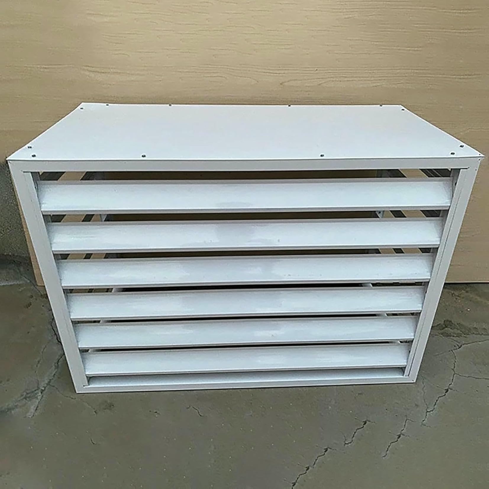 Housse de climatiseur extérieur en aluminium résistant aux intempéries