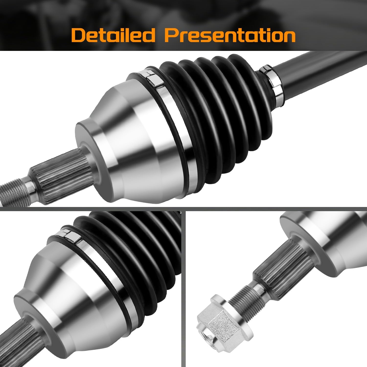 Front CV Axle Shaft Assembly Compatible for Ford Escape 2013-2019, for Lincoln MKZ 2013 L4 2.0L Turbo - Front Driver Side, 66-2284