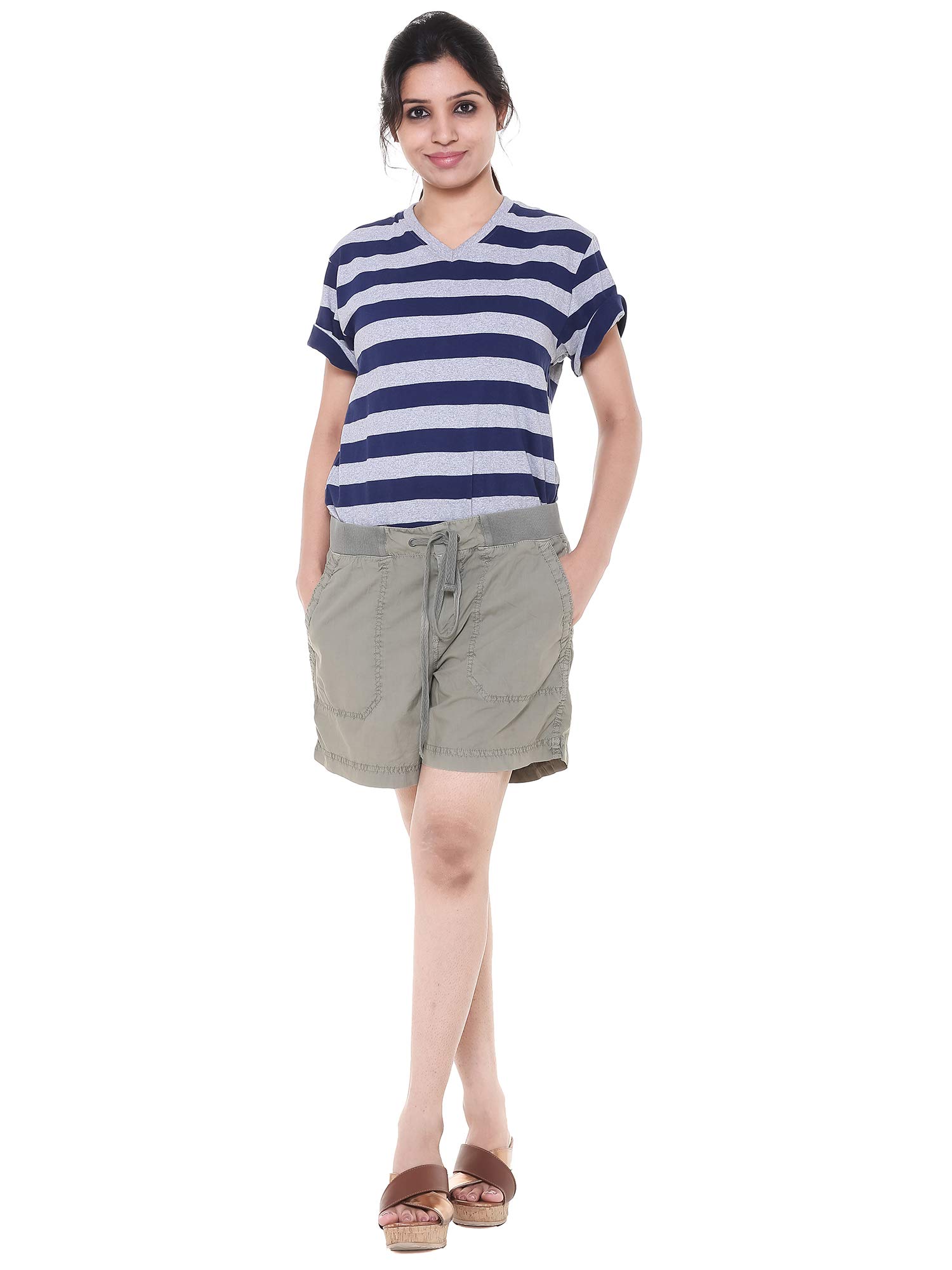 champa Women'S Beige Shorts-picture-49