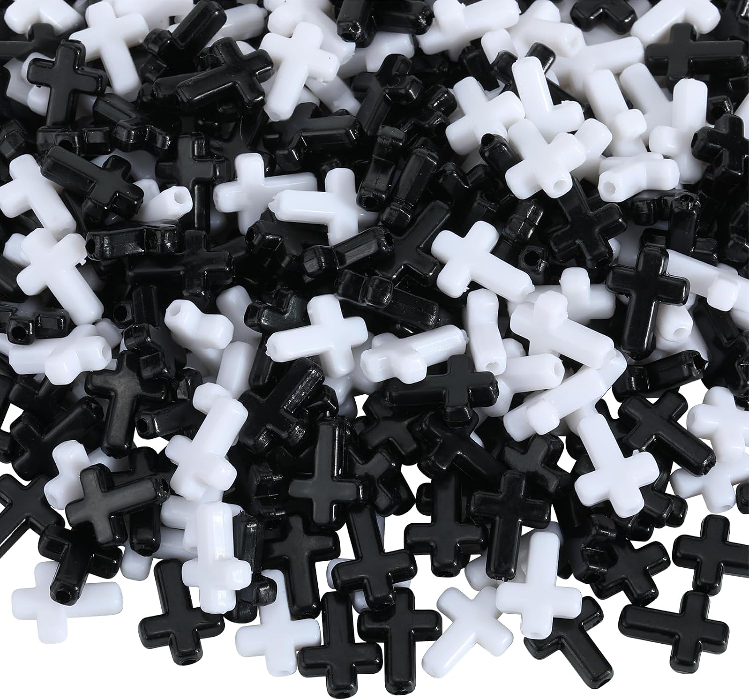 Ornaland Mini Cross Beads, Easter Crucifix for Rosary Making Bulk, 300 Pcs