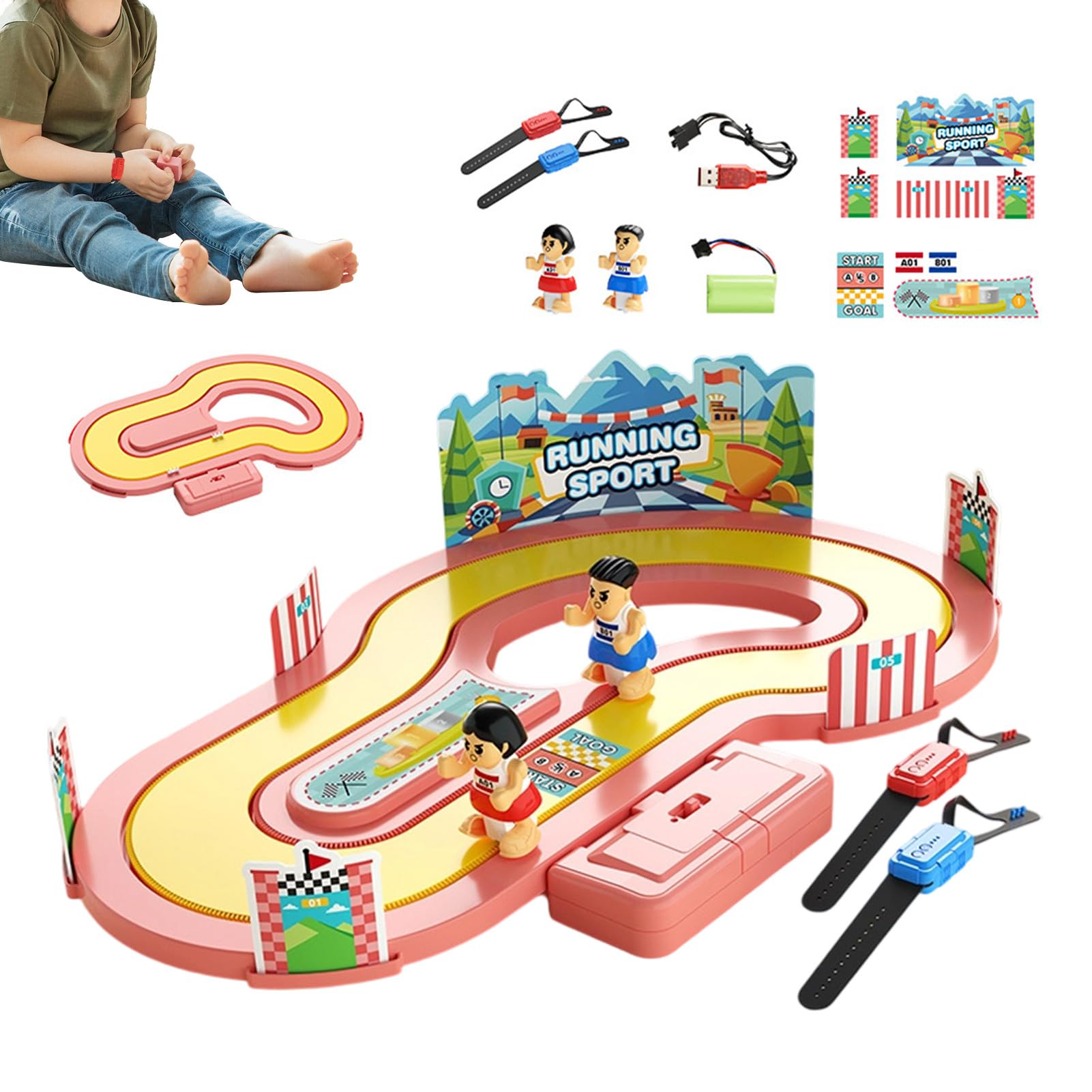 Jouet De Course sur Table Interaction Parent-Enfant sans Fil