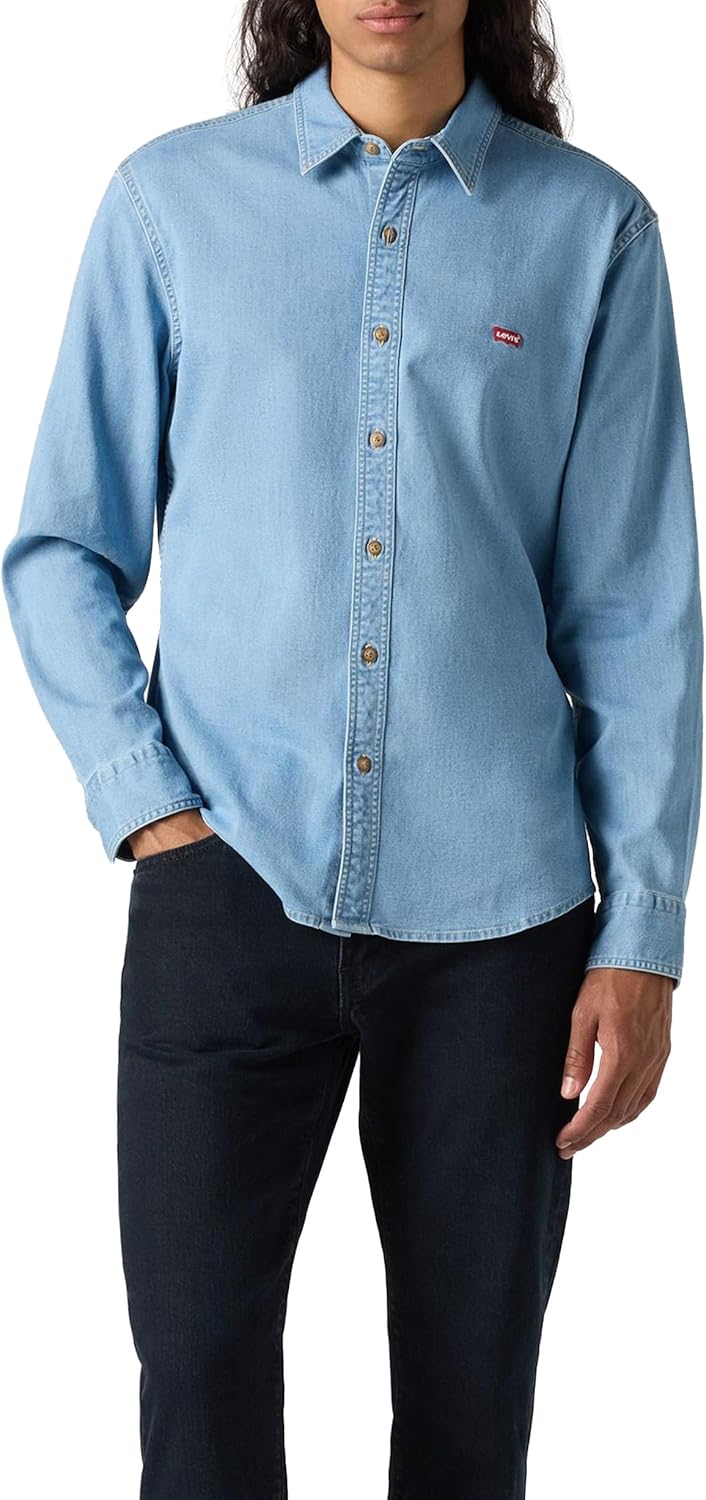 Levi'S Long-Sleeve Battery Housemark Slim Camisa Hombre
