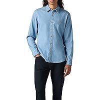 Levi's LS Battery HM Shirt Slim Maglietta, Osborne Light Wash