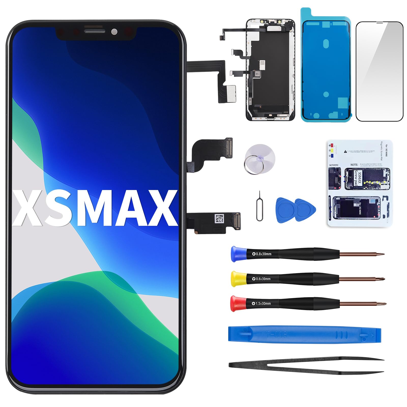 Amazon.com: for iPhone Xs MAX Screen Replacement with Front