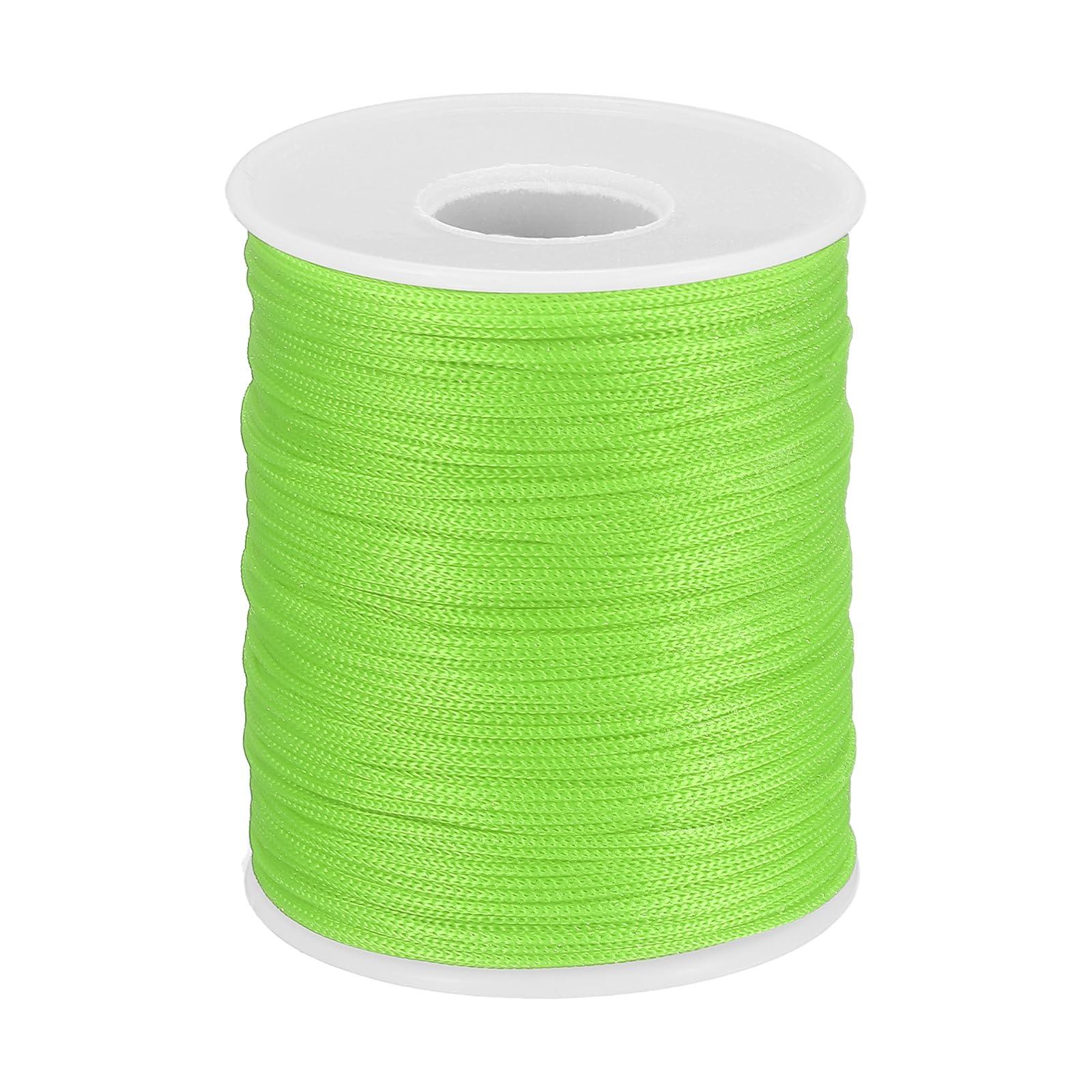 PATIKIL 1mm Polypropylene Braided Rope, Fruit Green