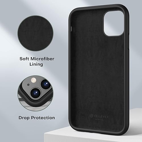 Miniatura 7 de CellEver Funda de silicona ultra duradera para iPhone 11, protección contra caídas de grado militar 3 capas y doble revestimiento ajuste delgado
