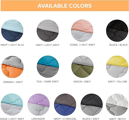 Miniatura 5 de Comfort Spaces Juego de edredón reversible vibrante, juego de ropa de cama acolchado tamaño Queen, ropa de cama ligera para todas las estaciones,