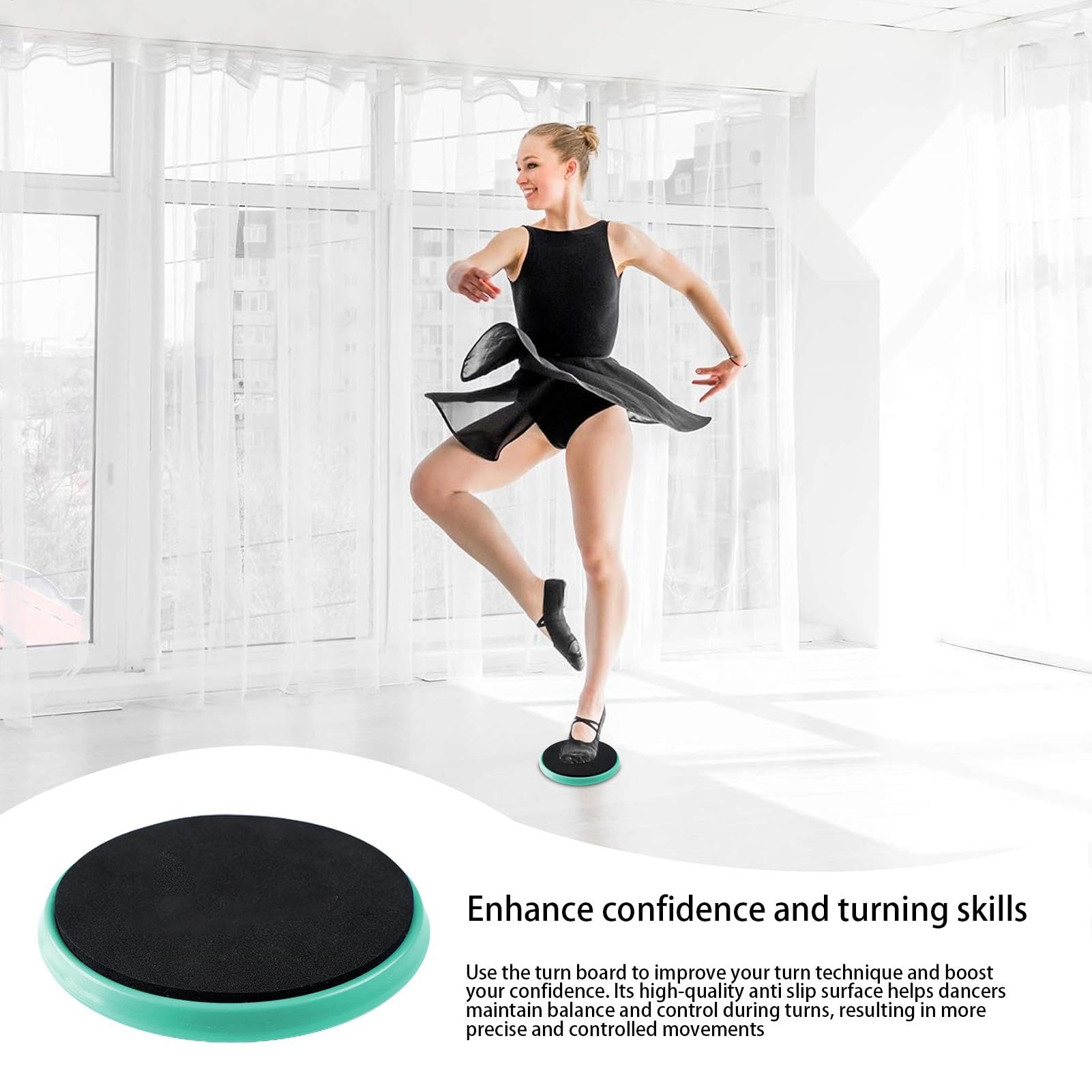 Plateau Tournant Pour Patinage Artistique - Plateau Tournant Circulaire Pour Danseurs, Pom-pom Girls, Gymnastes Et Patineurs Artistiques | Plateau Tournant Pour Danseurs - Accessoire De Danse Polyvale