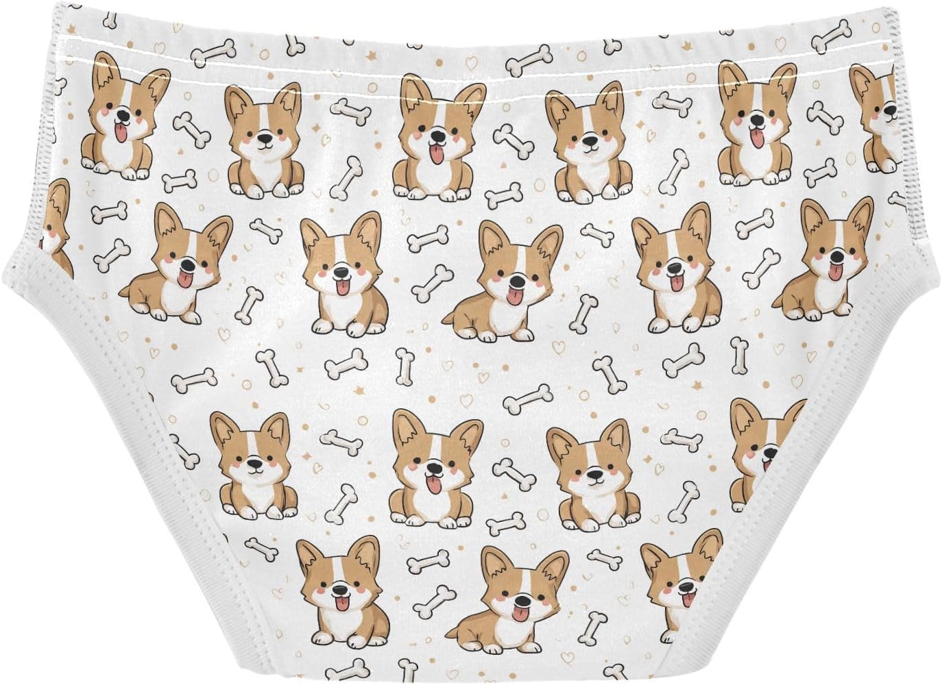 visesunny Boys Training Underwear Cute Corgi Dog Pattern Breathe Cotton Potty Briefs Size 2T-8Y for Toddler