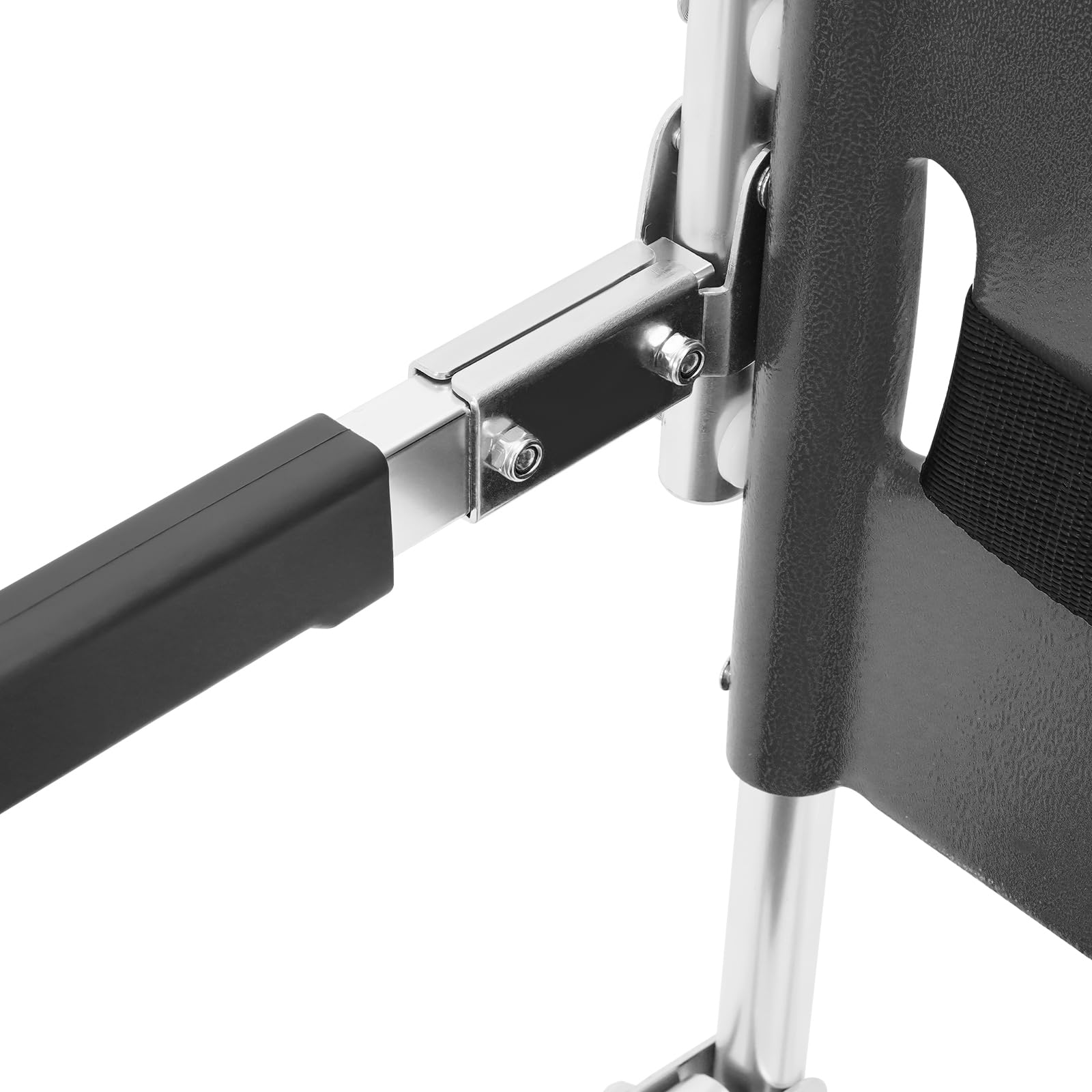 Klappbarer Treppenstuhl, 350 LBS Tragfähigkeit Manueller Lift Treppenstuhl Faltender Evakuierungsstuhl Treppensteiger Rollstuhl Tragbarer Treppenlift mit Fußstütze für Brandeinsätzen (Schwarz)