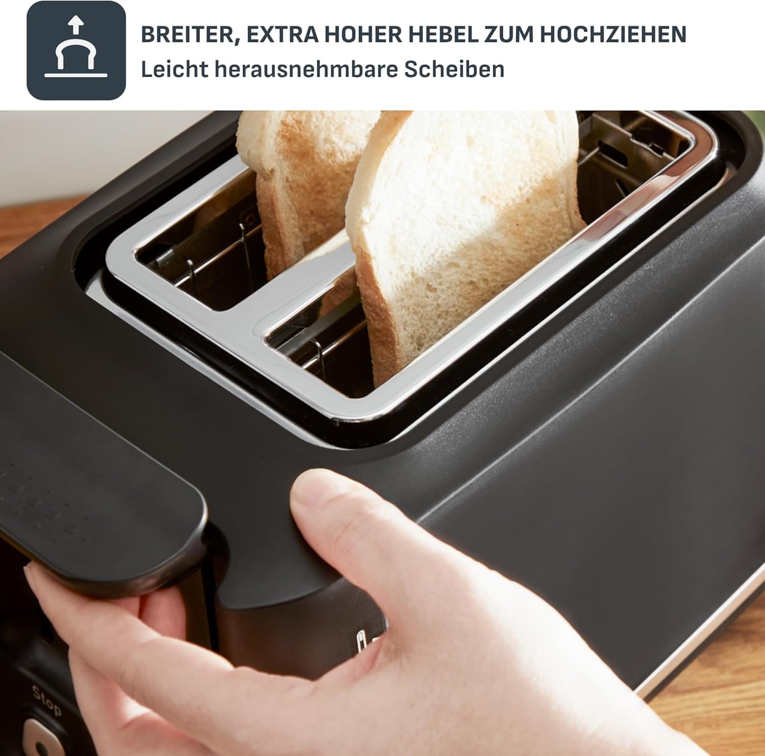 Tefal Includeo Frühstücks-Set Toaster 7 Bräunungsstufen Wasserkocher 1L schwarz