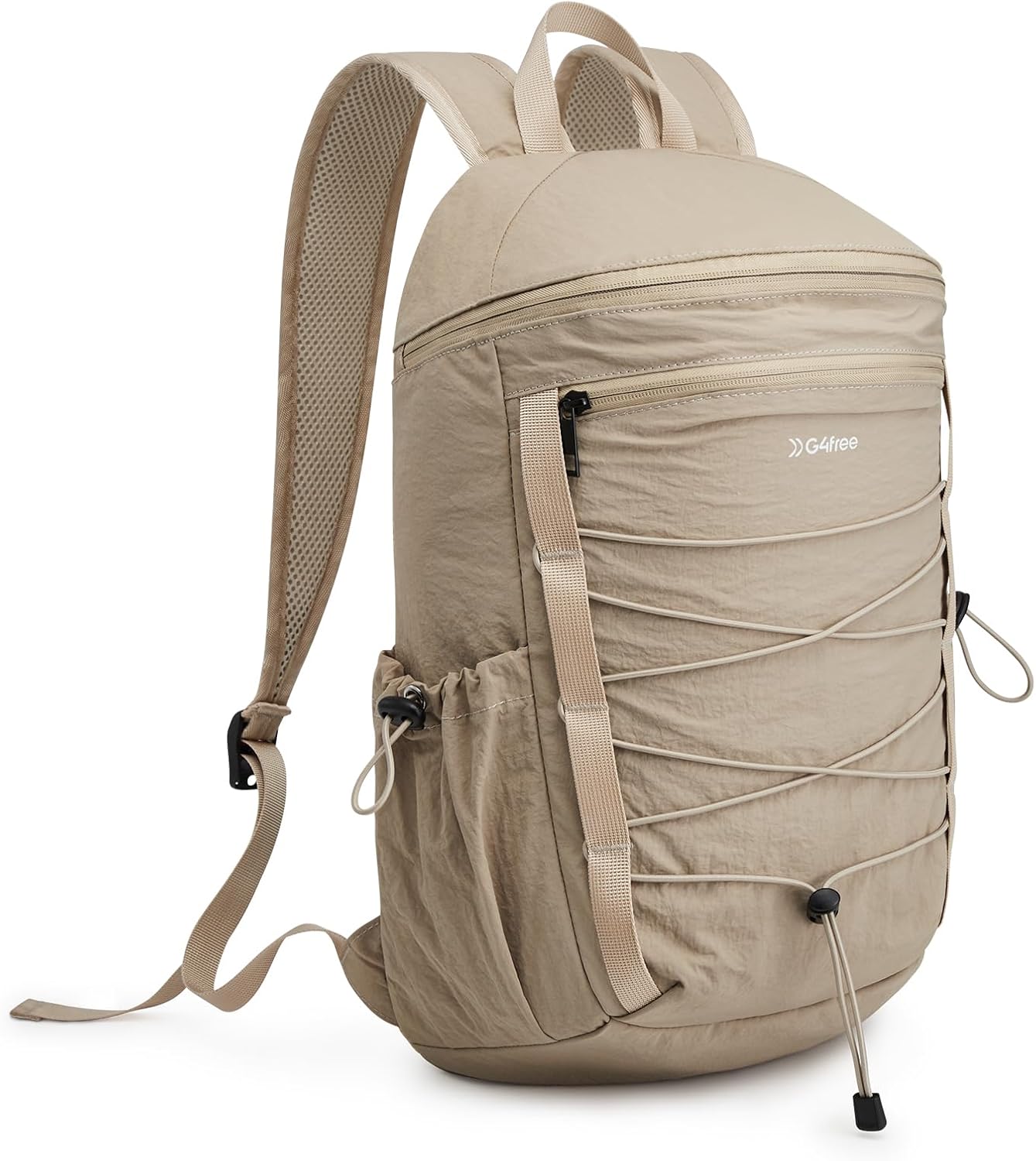G4Free Hiking Backpack for Women Men 20L Lightweight Travel Backpacks Daypack Outdoor Daily Camping, Khaki
